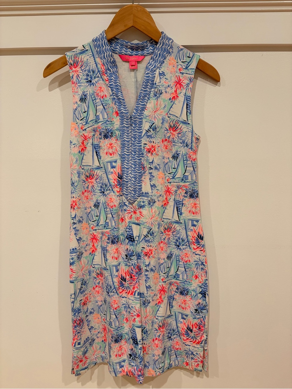 Lilly Pulitzer Larsen Shift Dress in “Sea To Shining Sea” Pattern
